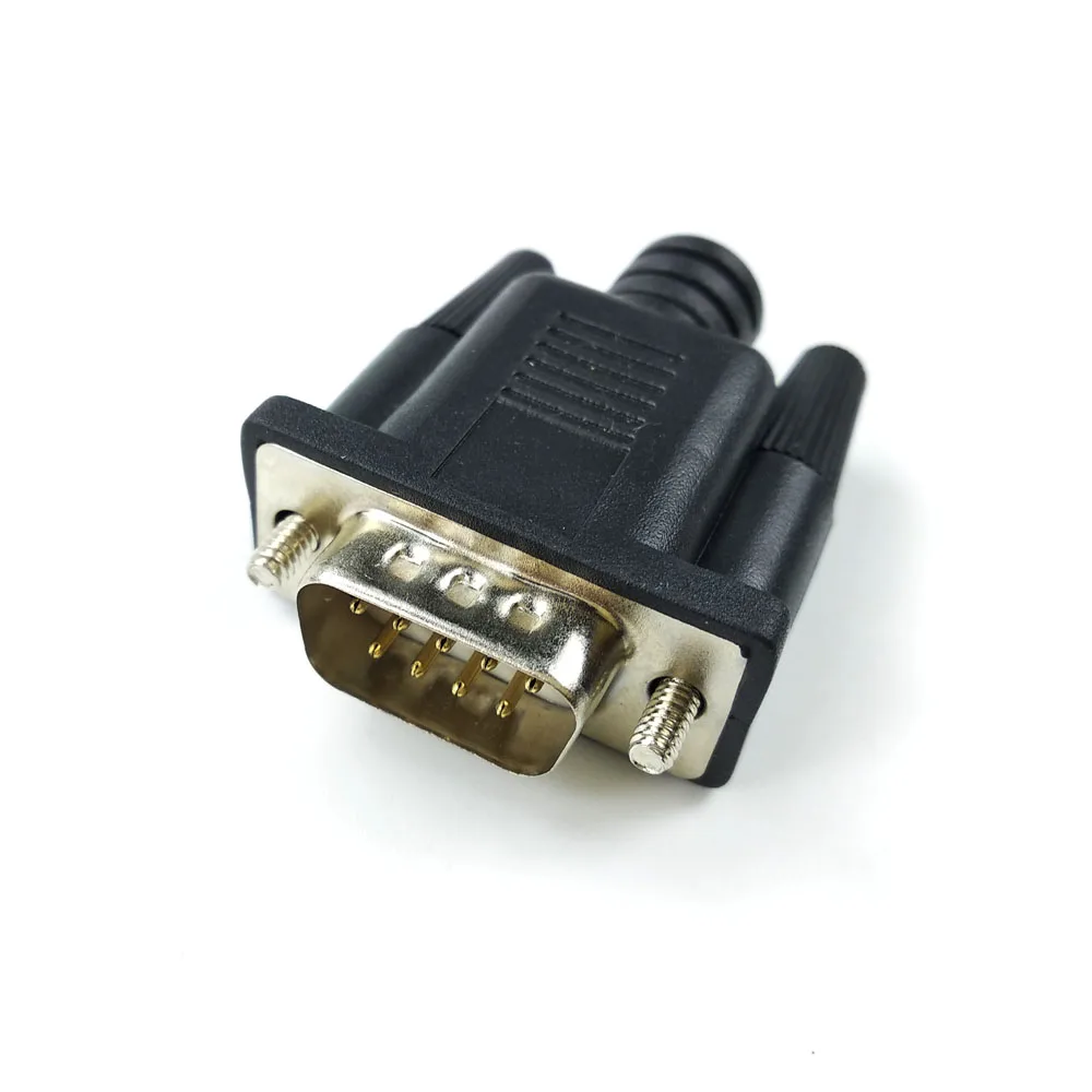 overmolded pvc cover case for serial connector db9 DIY housingin