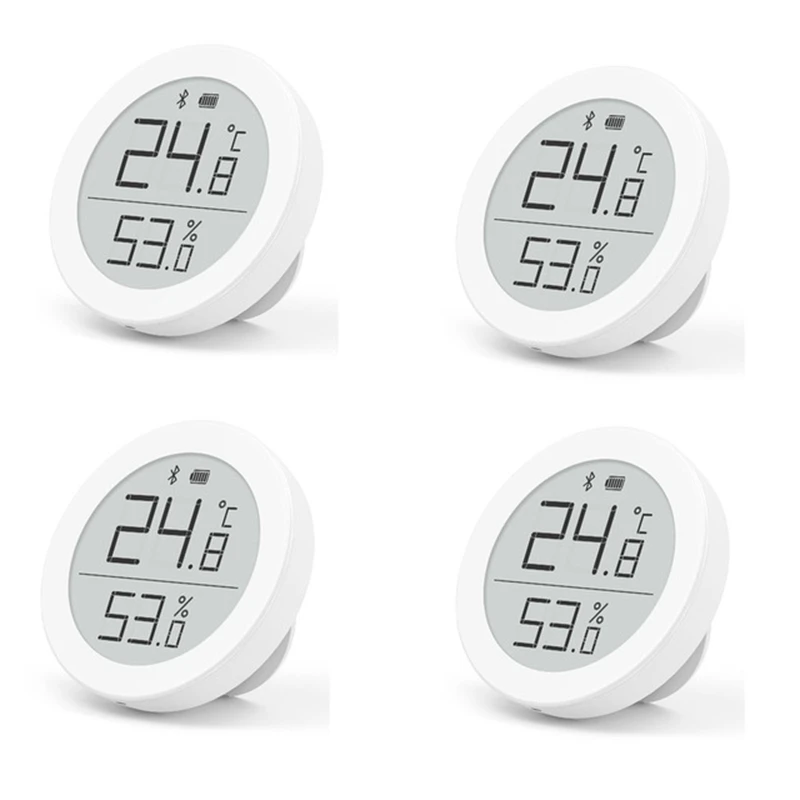 4 PCS Xiaomi ClearGrass цифровой Bluetooth термометр гигрометр 0~ 50 электронные чернила экран данных автоматическая запись с Mijia APP - Цвет: 4 PCS