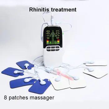 

2018 Eletrode Pads Electrical Muscle Stimulator Dual Machine/ Nose Rhinitis Sinusitis/Therapeutic Acupuncture Full Body Massage