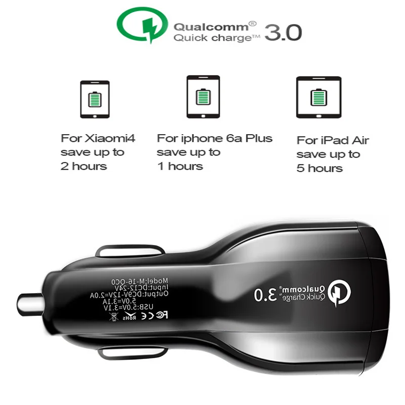 QC 3.0 سريع سيارة شاحن سامسونج S10e S 10 9 8 7 6 المزدوج USB سيارة-شاحن ل iphoneX 6 S 6 8 5 الهاتف المحمول شاحن