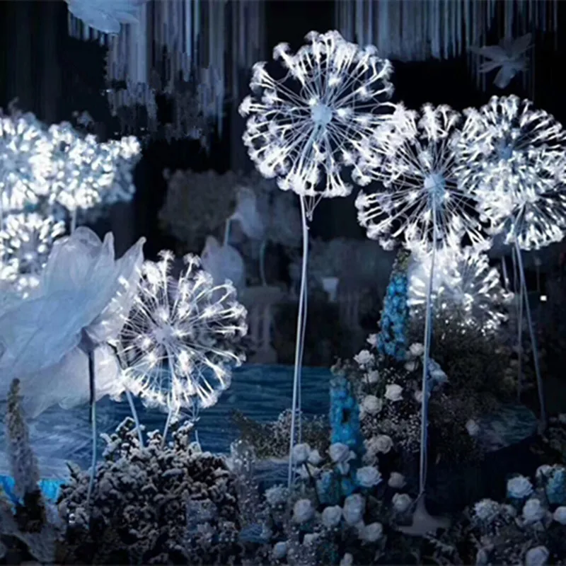 

New Arrival Luminous Dandelion Design Wedding Road Cited Lights for Party Event Dance T Station Decoration Props Supplies