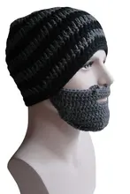 funny costume Crochet Beard Hat Mask Ski Cap Unisex Mustache Warmer Winter handmade Ski Beanies