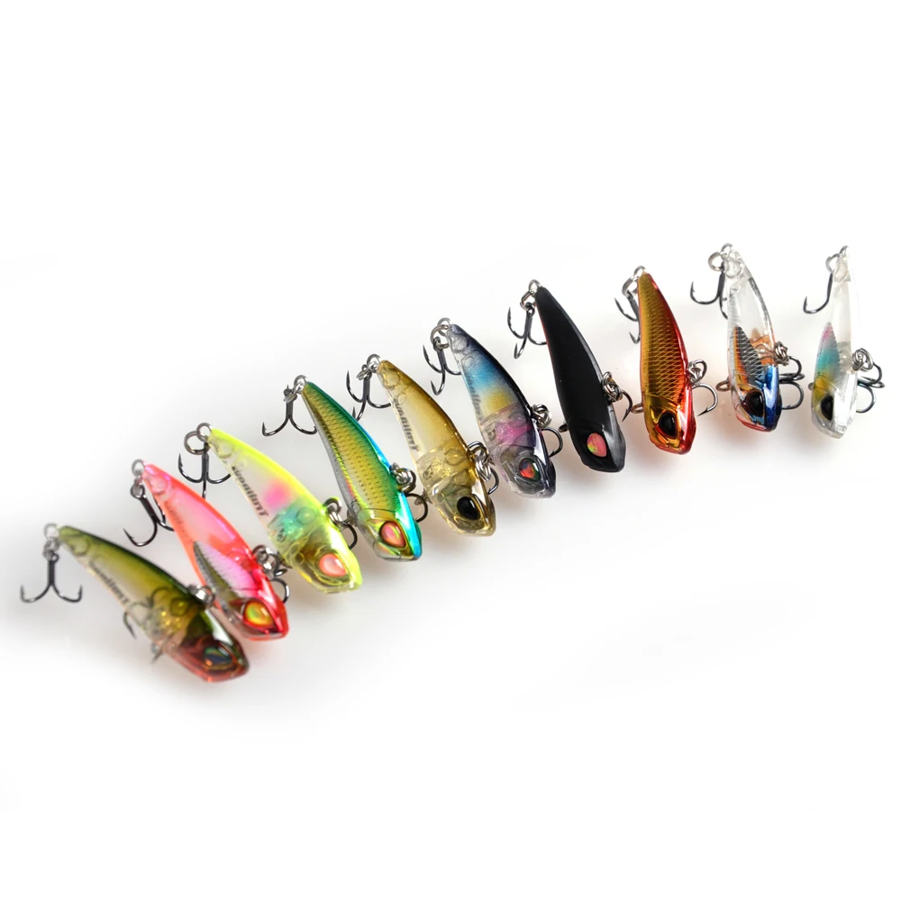 10pcs 40mm 3.8g VIB Trulinoya Fishing Lure Carp Fishing Lures Hard Bait