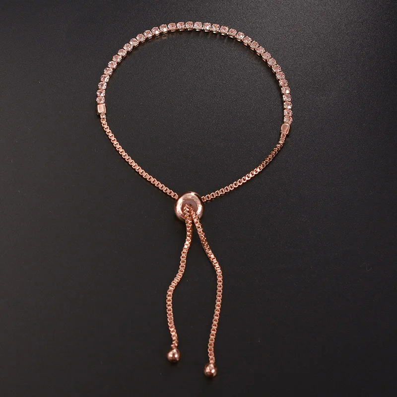 

Adjustable Bracelet Silver Gold Rose Gold Women Love Rhinestone Boho Bohemian Bracelet Best Friend Gift Pulseras Mujer Moda 2018