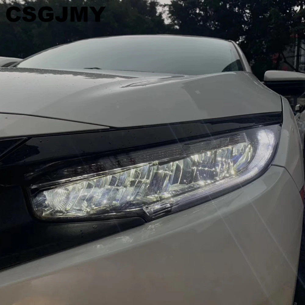 Стайлинга автомобилей головной светильник для Honda Civic 10th 2016 2017 2018 HID светодиодный s