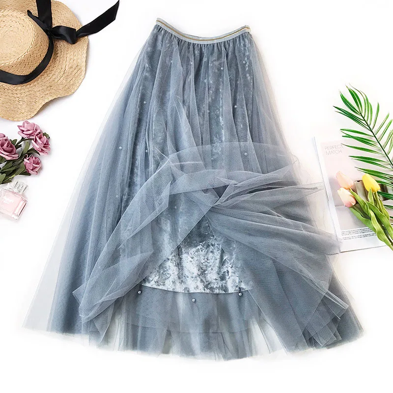 Beaded tulle skirt Clearance
