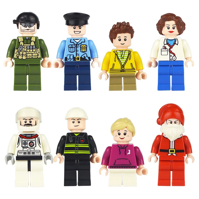Best Offers New Minecrafted Figures Creeper Steve Zombie Party Compatible Legoings Minecrafted Military SWAT Police City Building Blocks Toy