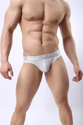 2018 бренд Для мужчин гей белье Хомбре скользит Для мужчин сексуальные трусы Мужской тонкие дышащие низкой талией бикини трусы удобные