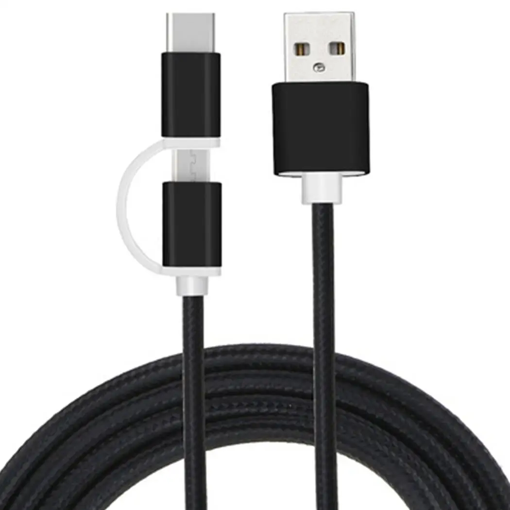 2 в 1 USB кабель для быстрой зарядки usb type C кабель магнитное зарядное устройство для зарядки данных Micro USB кабель мобильного телефона кабель USB шнур