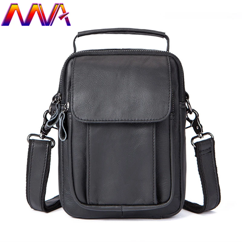 MVA Hot sale men waist bag with 100% genuine leather men chest bag for fashion men shoulder bag ...