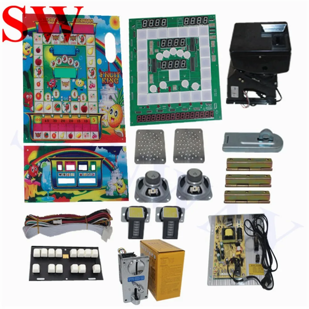 

Arcade Mario game machine DIY kits Mario game cabinet PCB board+power supply +GD666 coin hopper+ Key board+coin acceptor+wiring