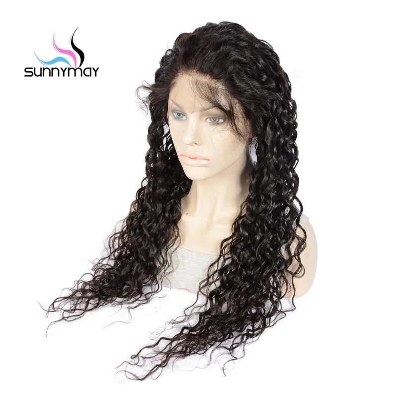

Sunnymay Water Wave Full Lace Human Hair Wigs Pre Plucked Brazilian Virgin Hair Full Lace Wig With Baby Hair For Black Women
