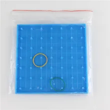 Пластиковая пластина для ногтей, начальная математика, доска для гвоздей, игра-головоломка, инструмент для обучения геометрии, обучающая игрушка для детей