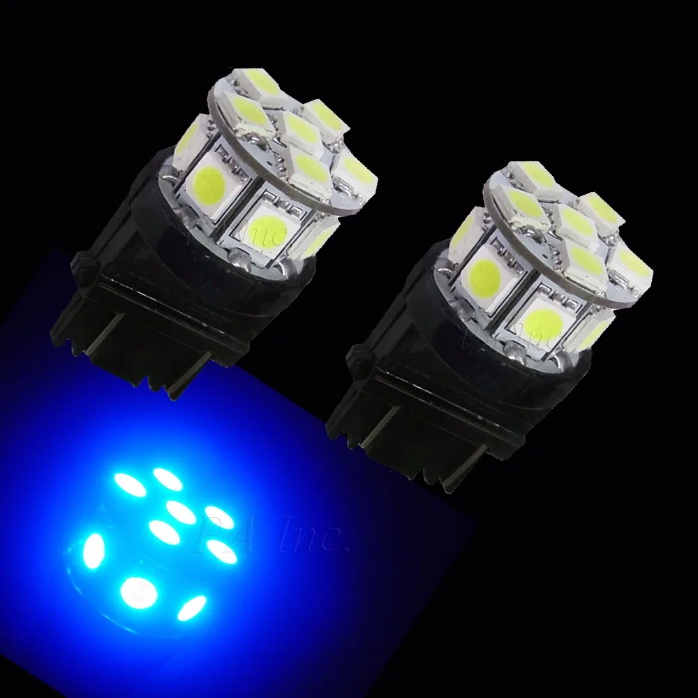 

PA LED 4PCS x 3157 13SMD 5050 BLUE LED Auto Back Car High Mount Brake Light 12V