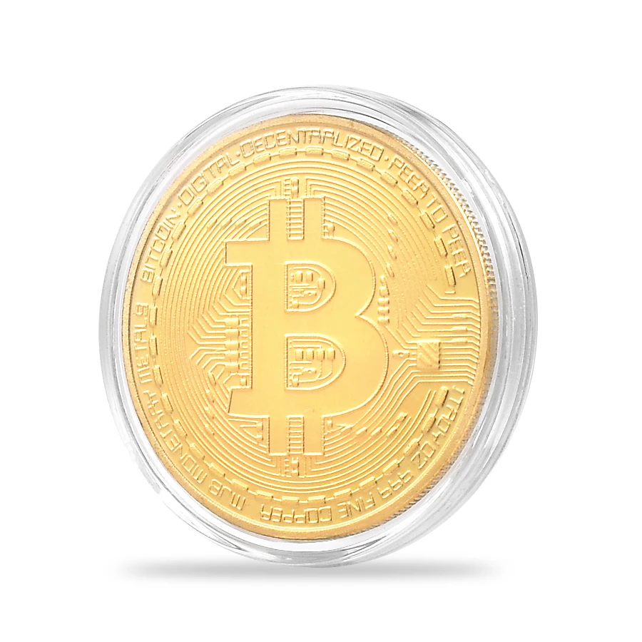 10 pcs/set Wholesale Bitcoin Coin Gold Plated Challenge Coins with Plastic Cases Bit Coin Coins Collectibles for Birthday Gifts 10 pcs/set Wholesale Bitcoin Coin Gold Plated Challenge Coins with Plastic Cases Bit Coin Coins Collectibles for Birthday Gifts