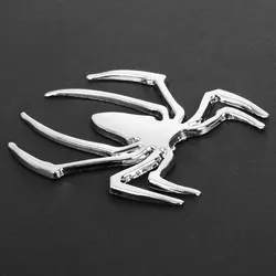 3D универсальные наклейки для автомобиля HOT Metal Spider shape 3D хромированная эмблема автомобиль грузовик двигатель наклейка Stickersping поддержка