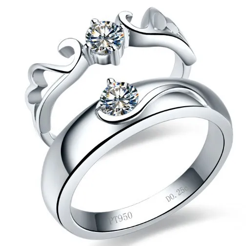 factory price his and her promise synthetic diamonds ring for lover wedding engagement couple ring sterling - Cheap Wedding Rings For Him And Her factory price his and her promise synthetic diamonds ring for lover wedding engagement couple ring sterling - Cheap Wedding Rings For Him And Her