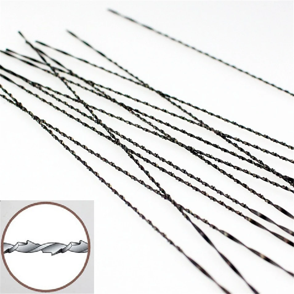 

Free Shipping 12Pcs 130mm Scroll Saw Blades 5# Jig Saw Blades Spiral Teeth 8 Kinds Wood Saw Blades For Carving 12Pcs With Chuck
