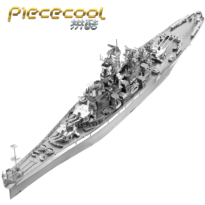 Piececool NAGATO класс линкор P091-SG 3d металлическая Сборная модель головоломка креативные игрушки домашний интерьер украшения P110-GS