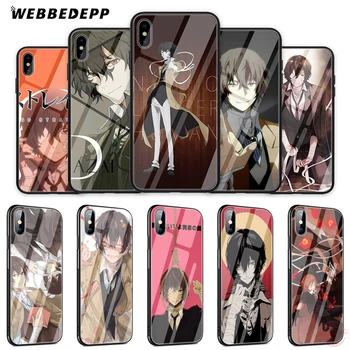 

WEBBEDEPP Japan Bungou Stray Dogs Tempered Glass Phone Case for Apple iPhone XS Max XR X 8 7 6S Plus 5S SE