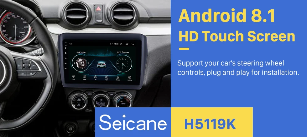 Clearance Seicane Car Radio For SUZUKI Swift 2017 2018 2019 Android 8.1 9inch HD Touchscreen Bluetooth GPS Navigation Multimedia Player 0 Clearance Seicane Car Radio For SUZUKI Swift 2017 2018 2019 Android 8.1 9inch HD Touchscreen Bluetooth GPS Navigation Multimedia Player 0