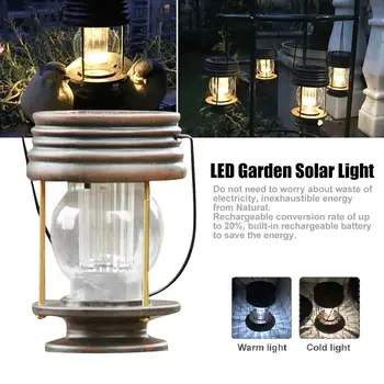 

2Pcs/lot Solar Yard Garden Light Landscape Light Warm White Night Light Hanging Portable Lantern Hand Lamp Hiking Camping