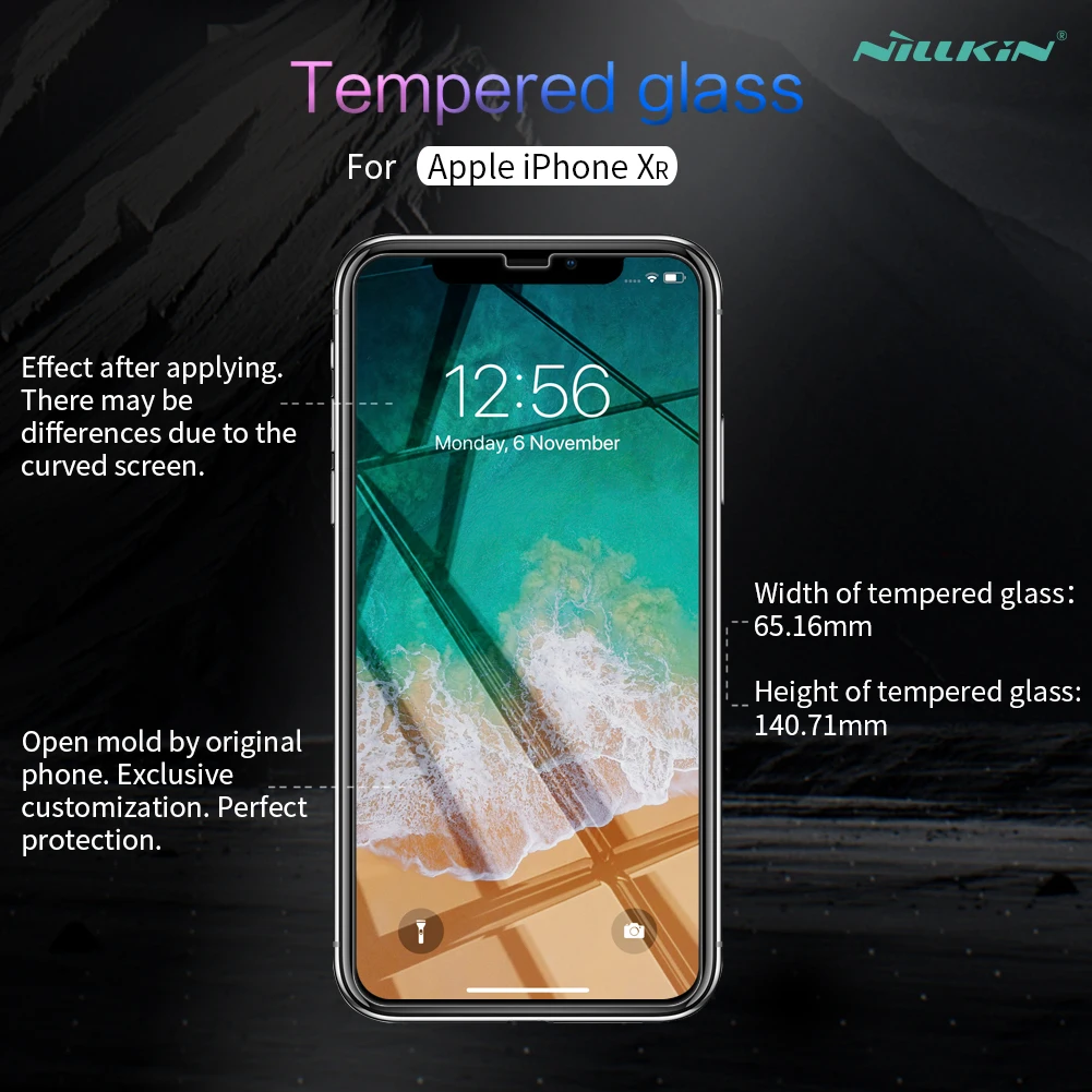  9 H HD Gehärtetem Glas Für iPhone XR Xs Max Nillkin H + Pro 02mm Transparenter Schirm-schutz Für iP