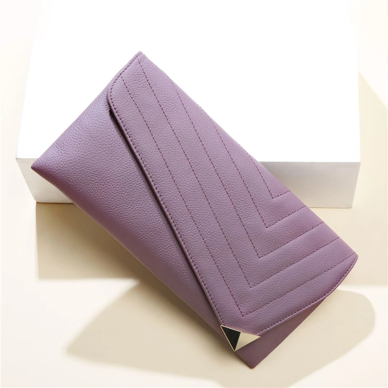 

2018 New Genuine Leather Clutch Bag Female Hand Bag Fashion Crossbody Soft Leather Small Bags Chain Day Clutchs For Girl