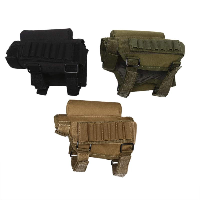 

Adjustable Bullet Pouches tactical pouch Butt Stock rifle stock Cheek Rest Pouch Portable Bullet Bag for cheek butt