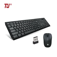 THU Клавиатура для ноутбука и мышь 2,4G Беспроводные водонепроницаемые бамбуковые ПК комбо компьютерные мыши офисные