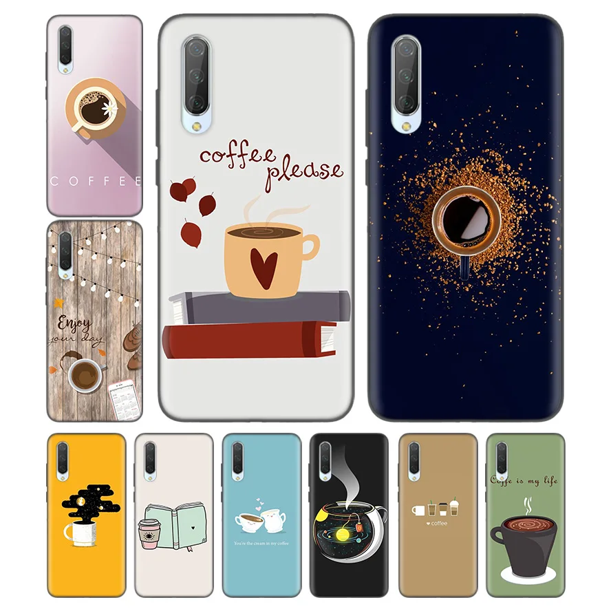 

Silicone Case For Xiaomi Redmi Note 7 7A 7S 6 6A 5 K20 Mi A1 A2 8 9T CC9 CC9E Lite Pro F1 Cover Couqe Coffee Wine Cup book Patt