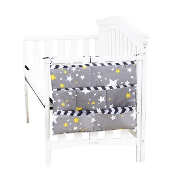 50*60 cm Baby Bed Hanging Storage Bag Cotton Crib Bedding Accessories 9