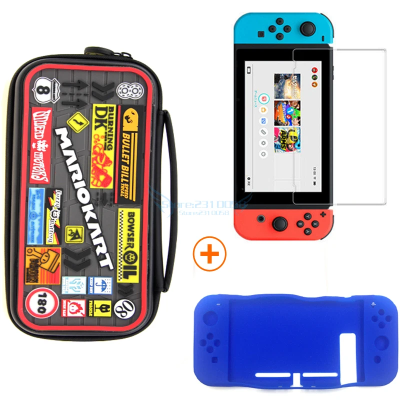 Для Nintendo Switch чехол для переноски аксессуары сумка для хранения из твердого пластика EVA чехол для путешествий для консоли NS силиконовый Портативный сумка