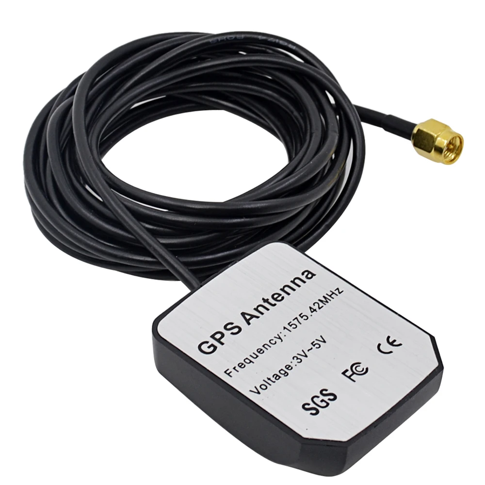 CHIPAL Brand New 3 Meter Car GPS Active Remote Antenna 3V 5V 1575.42MHz