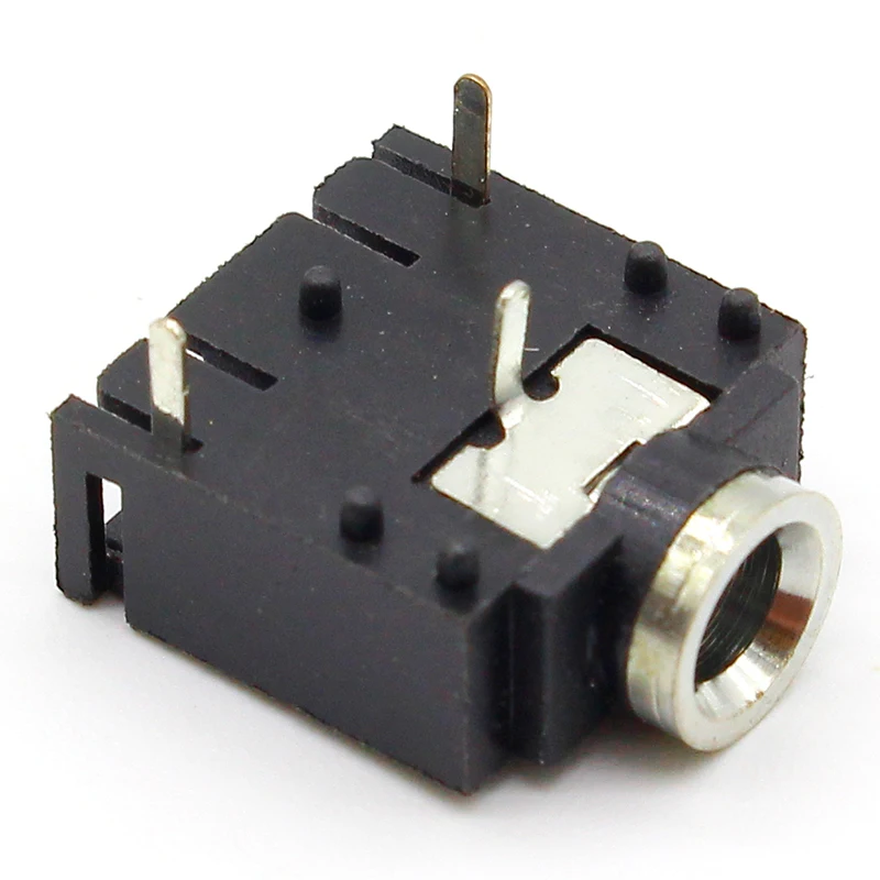 10 шт. 3 Pin 3,5 мм аудио разъем PCB панель крепление для наушников с гайкой PJ-324M