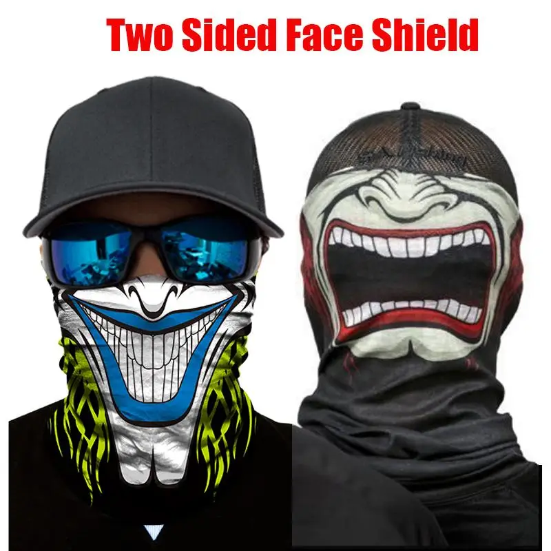 Windproof Double Face Shield Sun Mask Balaclava Neck Gaiter Neckerchief