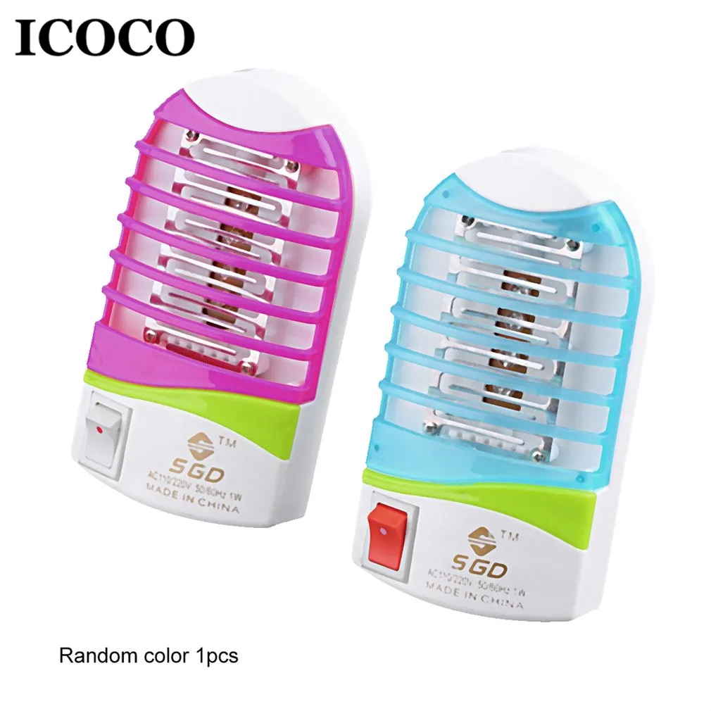 

ICOCO Indoor Outdoor LED Socket Photocatalyst Mosquito Fly Bug Insect Trap Insect Catcher Night Lamp Light Killer Wholesale Sale
