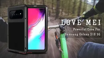 

Love Mei Powerful 360 Full Cover Protection Heavy Duty Dual Shockproof Life Waterproof Case for Samsung Galaxy S10 5G