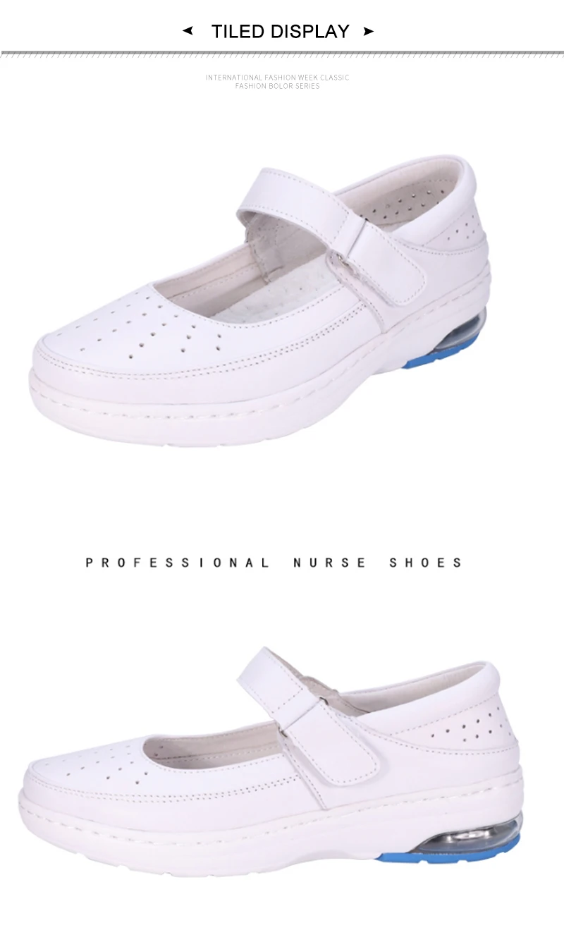 Мягкая Белая рабочая обувь для медсестры; женские сандалии на плоской подошве; летняя дышащая медицинская обувь для больницы;