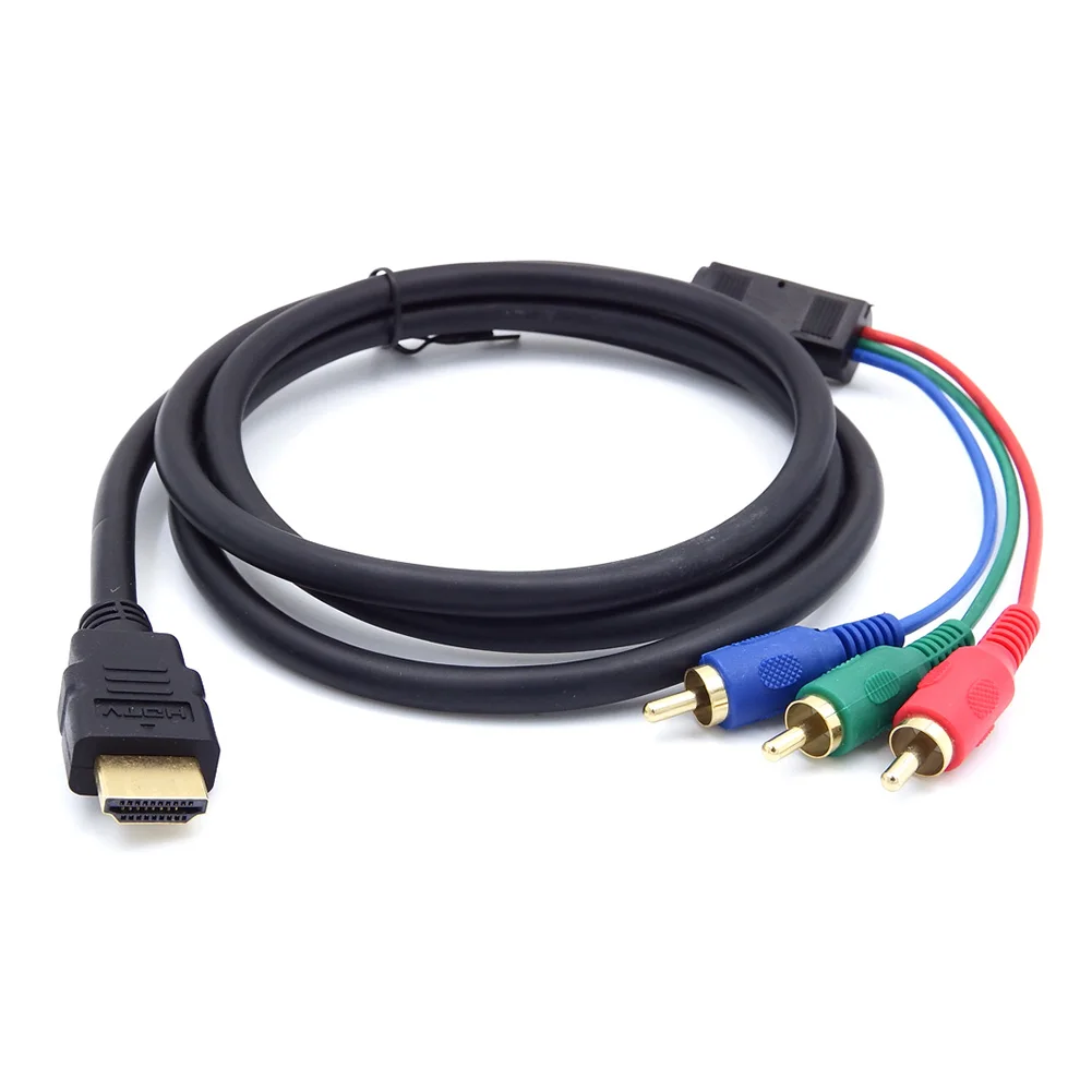High Quality HDMI Male to 3 RCA Female Video Audio AV Cable 5ft/1.5m