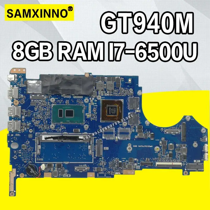 Q524UQ материнская плата для ноутбука Q524U For Asus полностью протестирована 8G RAM I7-6500U 2GB