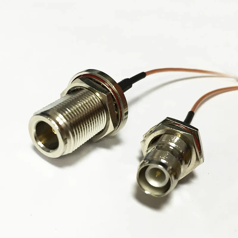 Новинка N розетка перегородка гайка переключатель Женская штырьковый разъем RG178