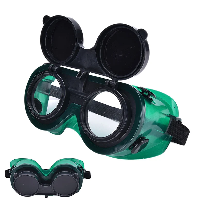 

Safety Plasma Welding Cutting Grinding Goggles Eye Glasses Flip up Clear / Green