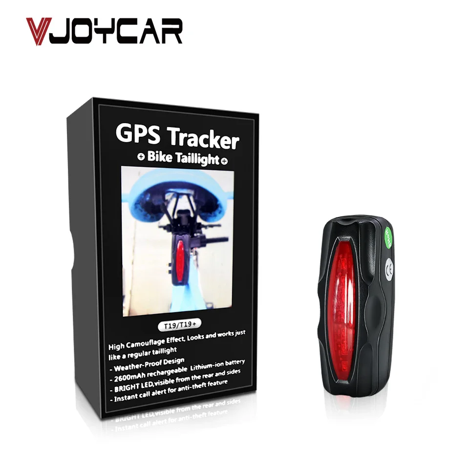VJOYCAR New T19 Tail Lamp Easy Locator Bike GPS Tracker Bicycle Alarm