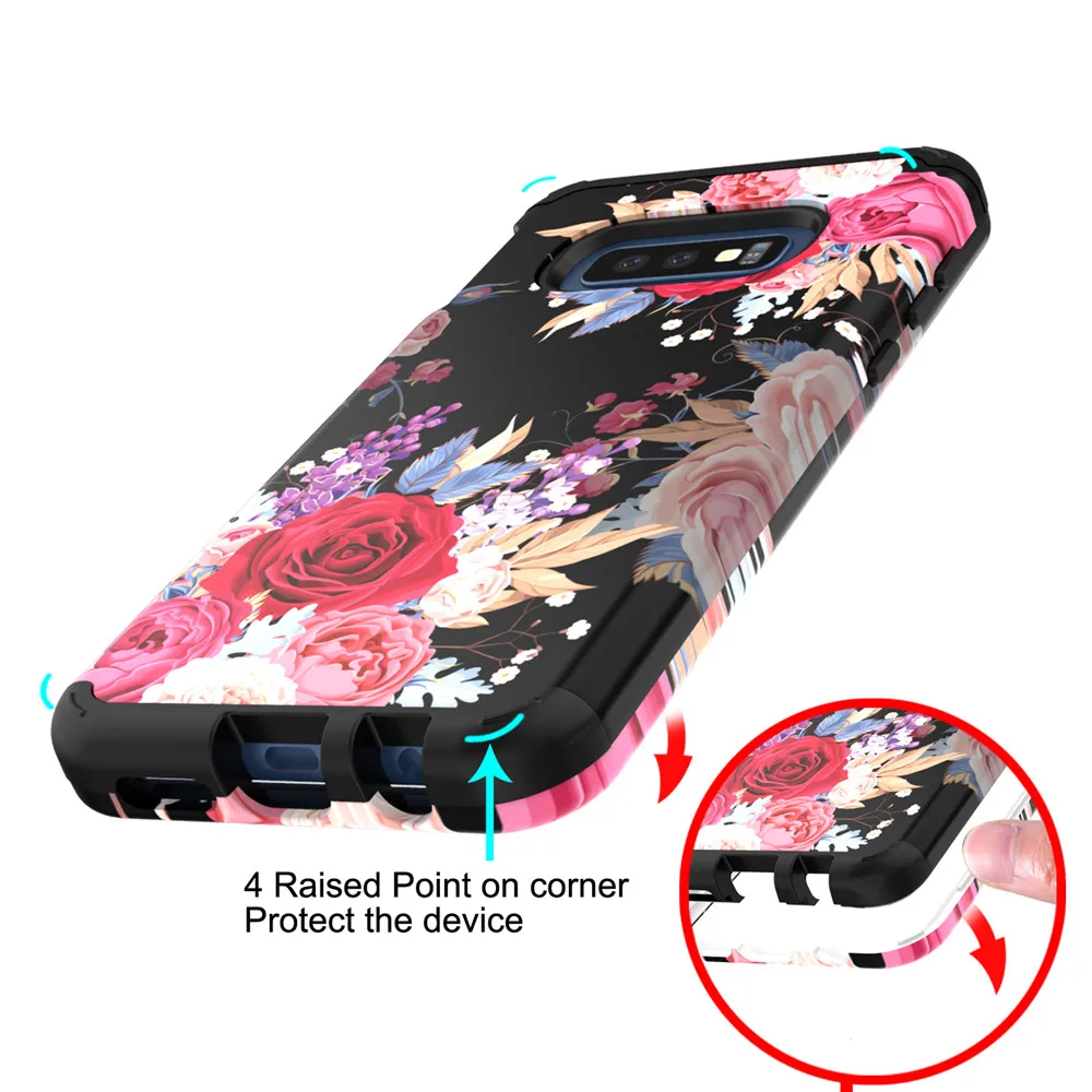 Чехол для Samsung Galaxy S10 Plus S10e (Сверхмощный) трехслойный гибридный прочный защитный