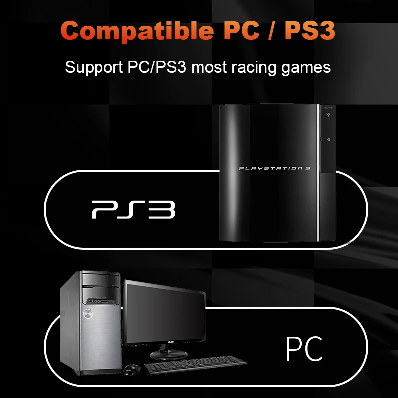 Рулевое колесо DATA FROG для PS3 вибрирующие Джойстики ПК пульт дистанционного