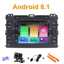 Android 8 1 Car DVD Video Player for Toyota Prado Land Cruiser 120 2002 2009 with