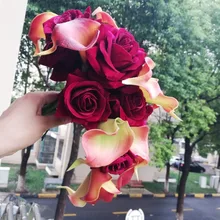 Настроить товары для водопад бордовый Свадебные цветы Свадебные букеты