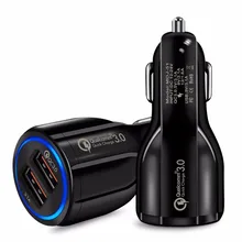 

Car Charger Quick Charge 3.0 For Mobile Phone Dual Usb Charger Qualcomm Qc 3.0 Fast Charging Adapter Mini Usb Cigarette Lighter