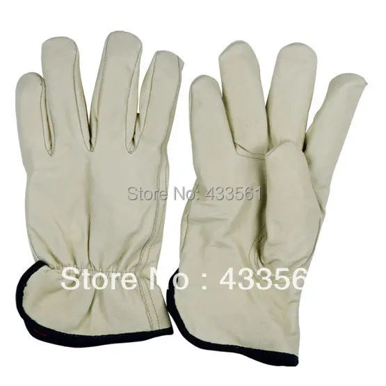 Free shipping Europe style Protecting safety Leather working glove with Genuine leather and coffee cutf Free shipping Europe style Protecting safety Leather working glove with Genuine leather and coffee cutf